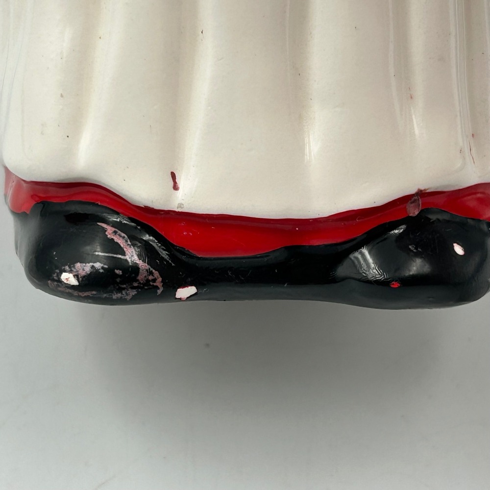 Black Americana Mammy Coin Bank Ceramic Red White Made In Taiwan 6.5" Vintage - Picture 9 of 14